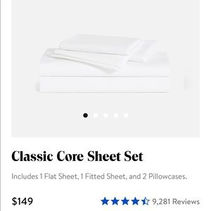 Brooklinen percale flat sheet white king size